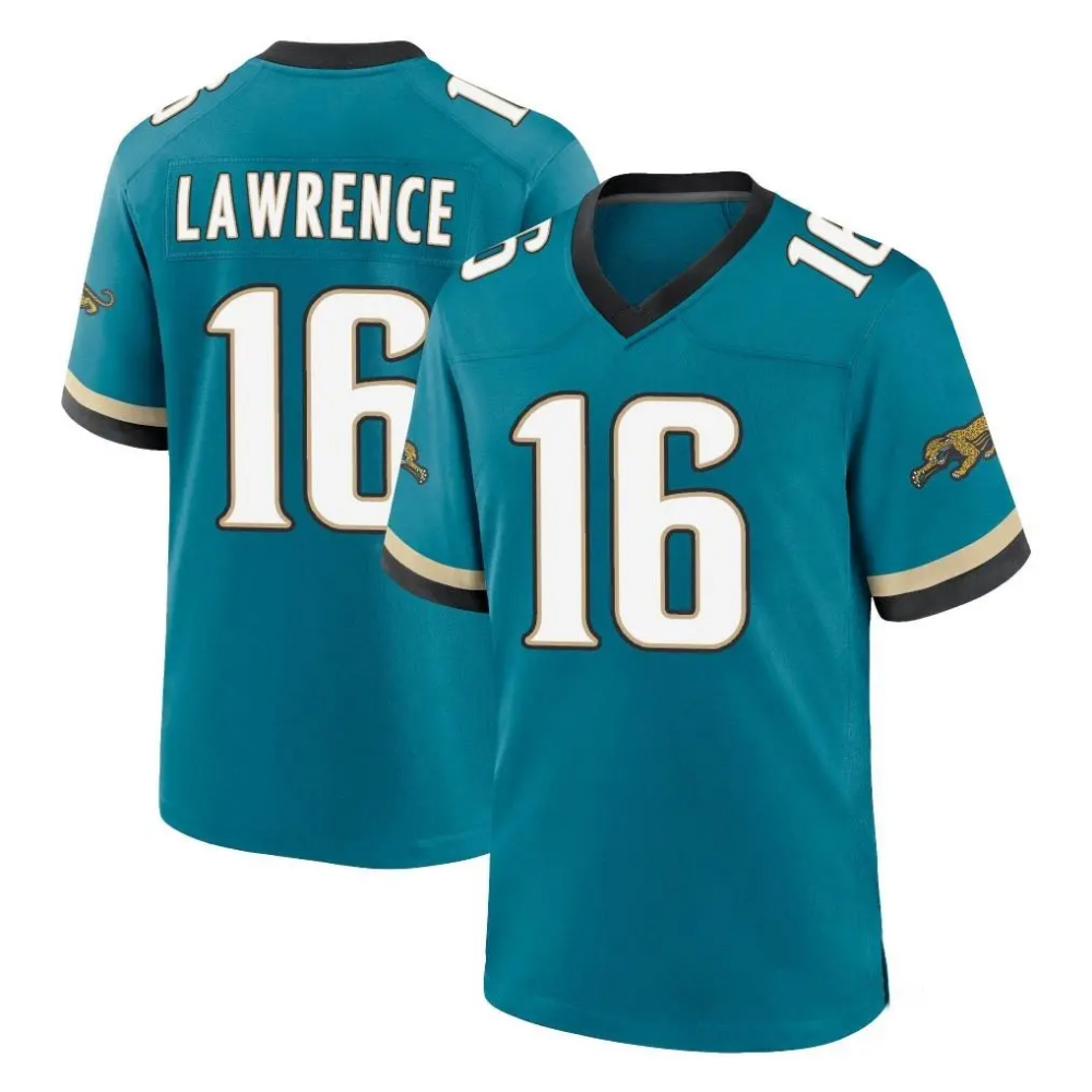 J.Jaguars #16 Trevor Lawrence Player Teal Prowler Throwback Limited Home Game Stitched Jersey PARK