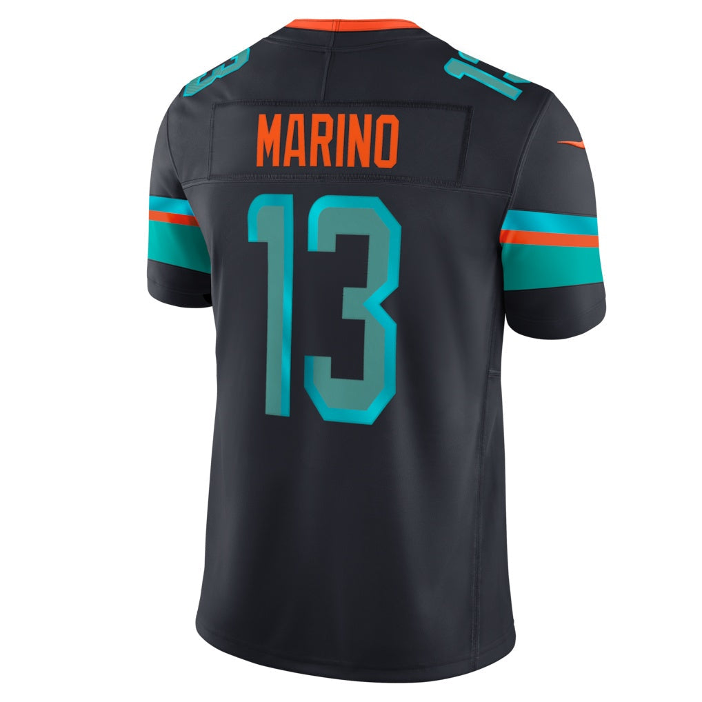 M.Dolphins #13 Dan Marino Navy Rivalries Collection Stitched Limited Jersey PARK
