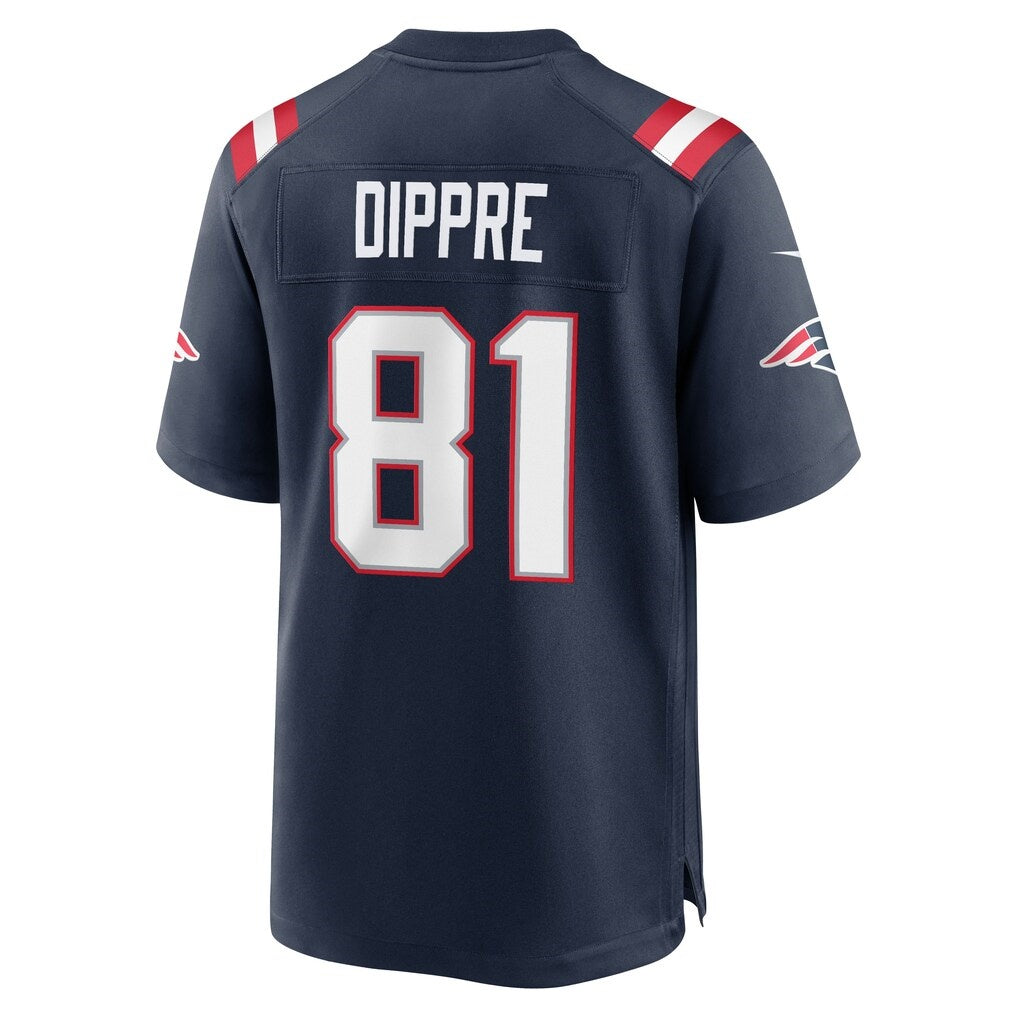 NE.Patriots #81 CJ Dippre Navy Team Game Jersey PARK