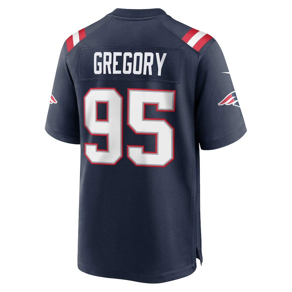 NE.Patriots #95 Eric Gregory Navy Team Game Jersey PARK