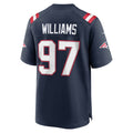 NE.Patriots #97 Milton Williams Navy Team Game Jersey PARK