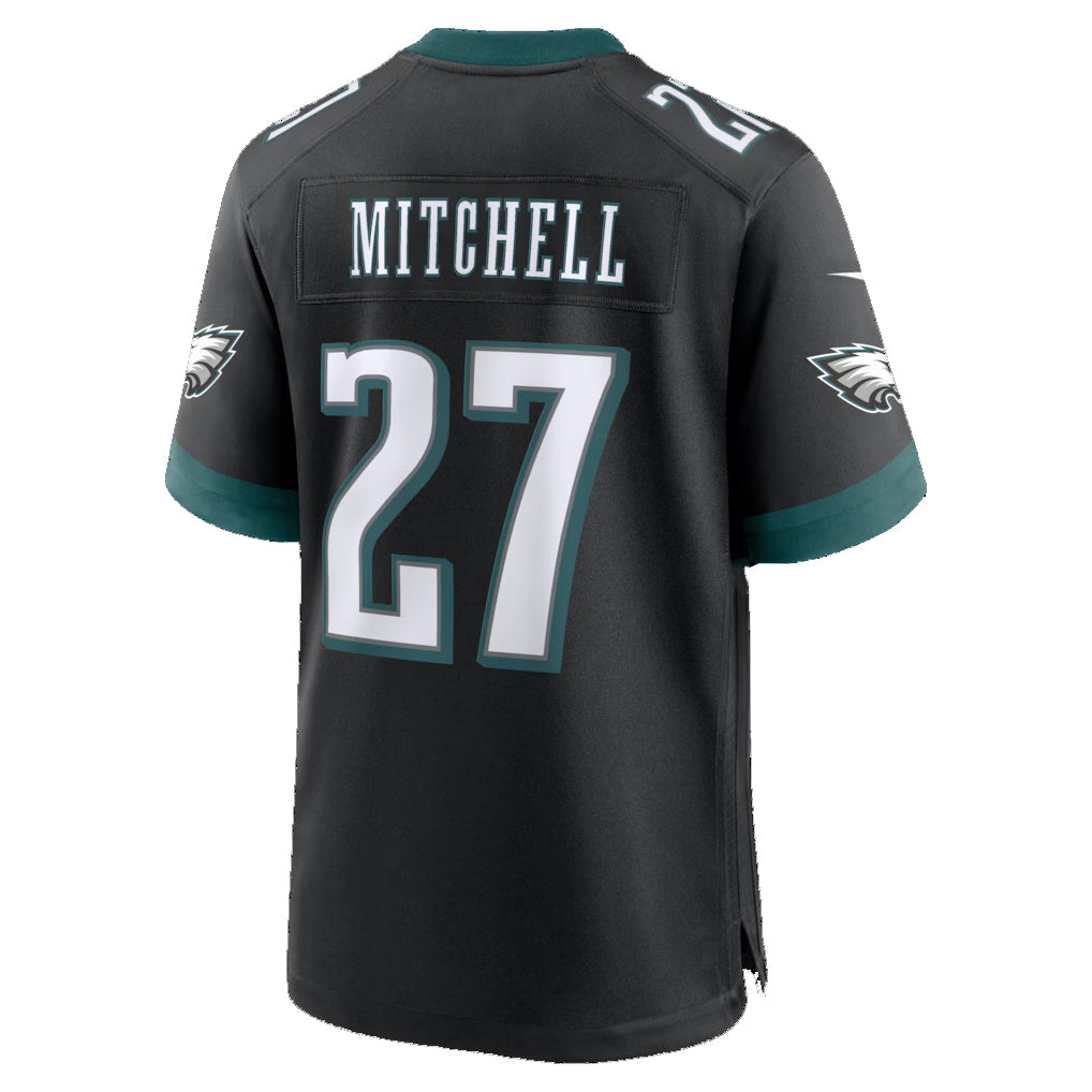 P.Eagles #27 Quinyon Mitchell Black Alternate Game Jersey PARK