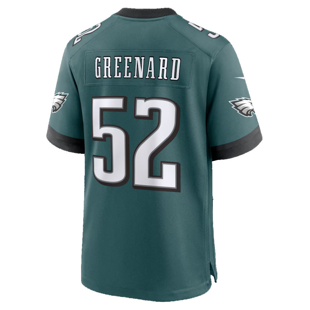 P.Eagles #52 Jonathan Greenard Midnight Green Team Game Jersey PARK