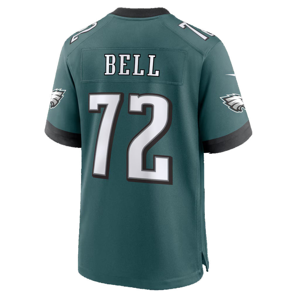P.Eagles #72 Markel Bell Midnight Green Team Game Jersey PARK