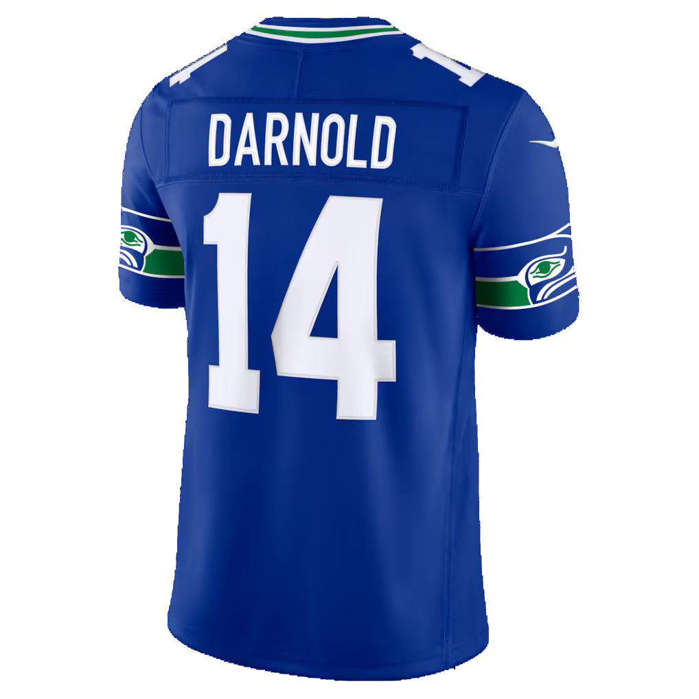S.Seahawks #14 Sam Darnold Royal Alternate Vapor F.U.S.E. Stitched Limited Jersey PARK