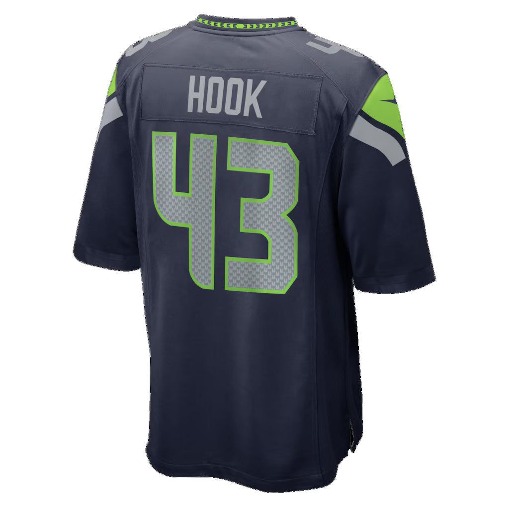 S.Seahawks #43 Maxen Hook College Navy Team Game Jersey PARK