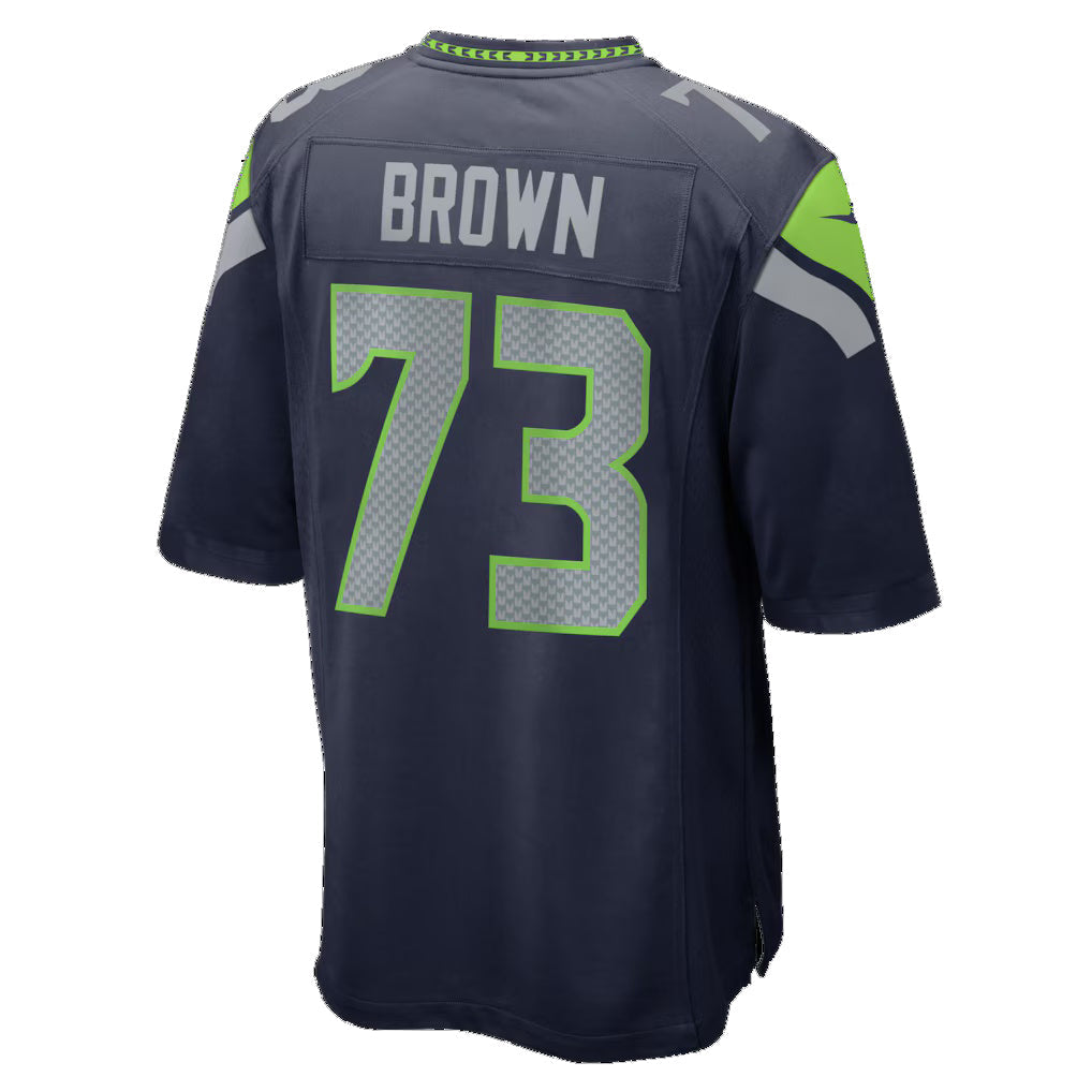 S.Seahawks #73 Logan Brown College Navy Team Game Jersey PARK