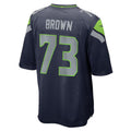 S.Seahawks #73 Logan Brown College Navy Team Game Jersey PARK