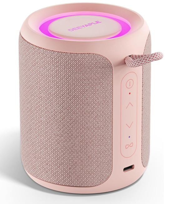 luetooth Speaker Wireless,IP67 Waterproof & Dustproof Portable Speaker with Lights
